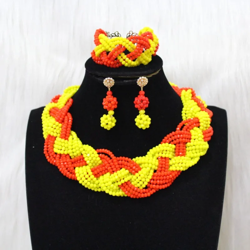 Модное черное яркое Африканское нигерийское ожерелье набор свадебных женских