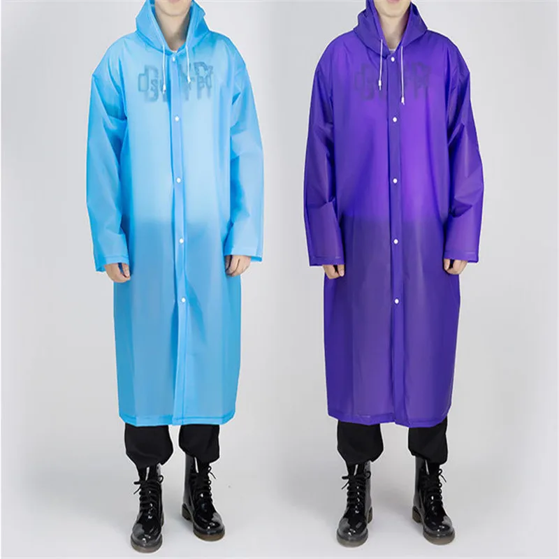 Модный женский прозрачный плащ пончо из ЭВА Портативный экологичный легкий
