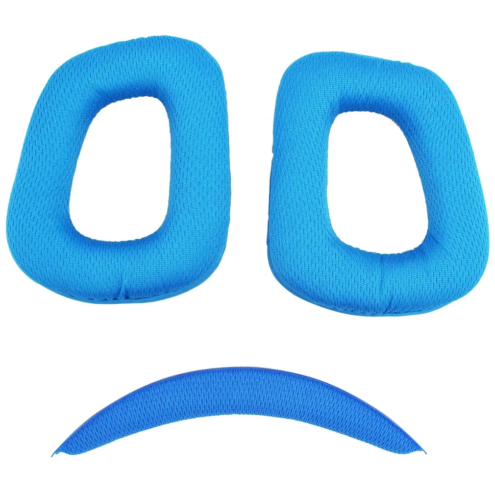 

Синяя губчатая Накладка для наушников, запасные амбушюры для Logitech G930 G430 F450, мягкие амбушюры в комплекте