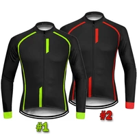 2 colors pro cycling jersey spring autumn racing ropa ciclismo long sleeve bike mtb shirt maillot ciclismo clothing