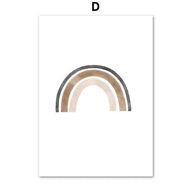 

Nordic Cartoon Wall Art Canvas Painting Posters And Prints Bear Elephant Giraffe Sloth Sun Rainbow Wall Pictures Kids Room Decor