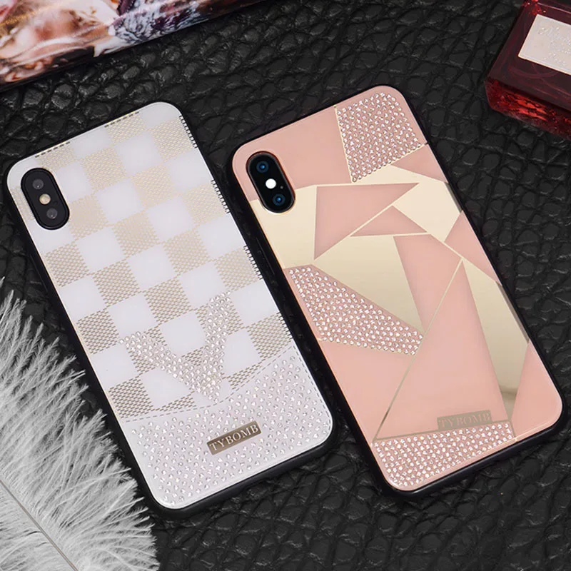 Роскошная водяная Дрель подходит для iPhone X / XS max square Мягкий силикон 8plus все