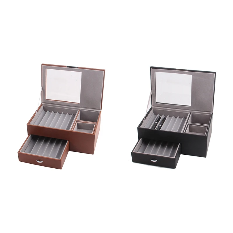 

PU стол стеллаж для хранения, DIY ручка держатель, легко в сборе, дома, с ящиком