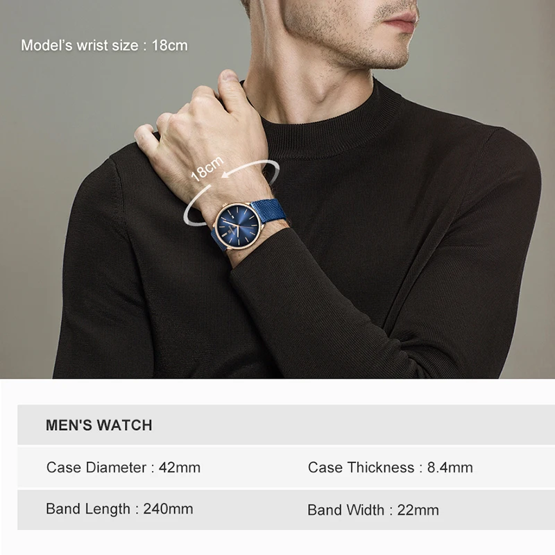 NAVIFORCE пара часов мужские часы простые Роскошные Кварцевые наручные женские для