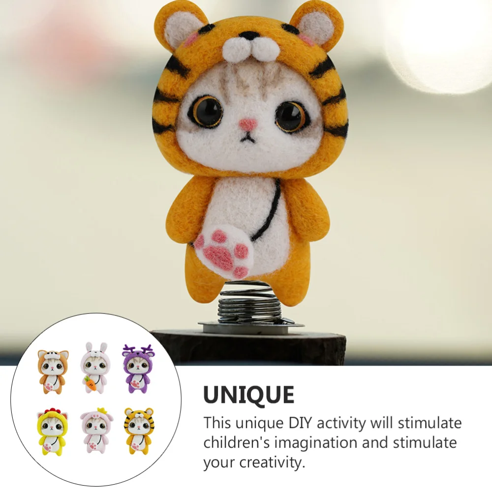 

6Pcs Needle Felting Kits Wool Felt Needle Kits Beginner Punch Embroidery Sets