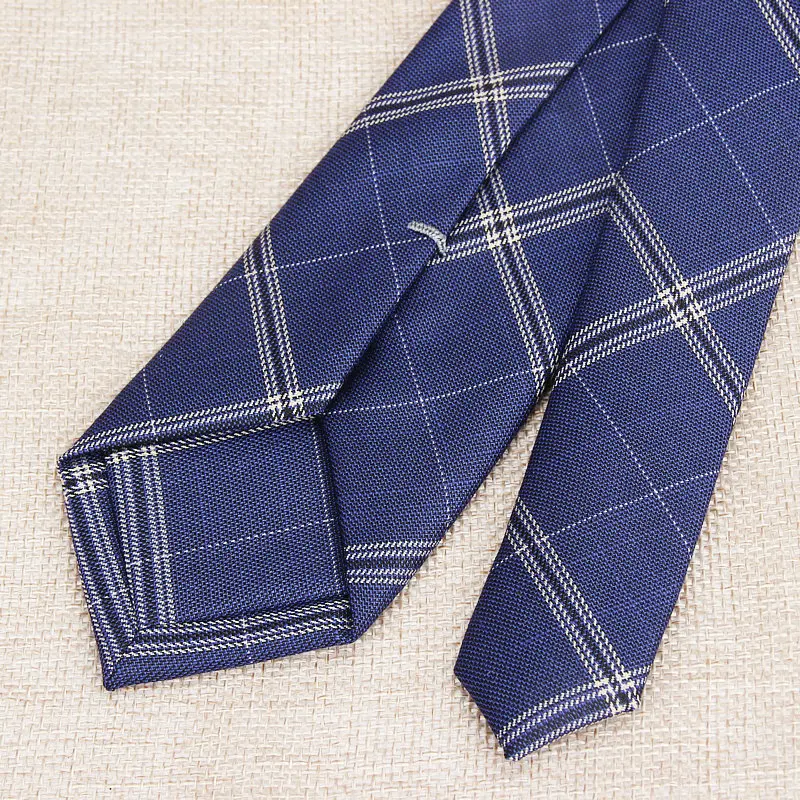 

Fashion Men's Colourful Tie Cotton Formal Shirts Solid Ties Necktie Narrow Slim Skinny Cravate Casual Neckties For Man Plaid Tie