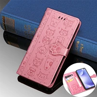 cartoon leather wallet case for xiaomi mi note 10 a3 lite 9t cc9 redmi 10x 9a 9c 8a 7a note 9s 9 8t 8 7 k30 pro cases bag cover
