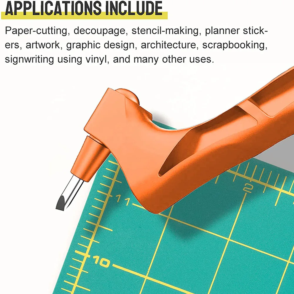 

Режущие инструменты для рукоделия, вращающийся на 360 градусов нож для резки бумаги с 3 сменными лезвиями, режущий нож для рукоделия, художест...