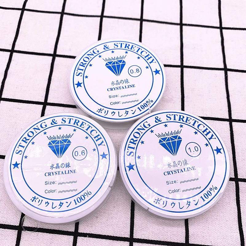 Цветная Гибкая эластичная Хрустальная веревка 1 0 мм шнур для изготовления