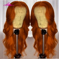 13x6 orange ginger lace frontal human hair wig ginger 99j colored body wave 5x5 lace closure wig human hair wigs for black women