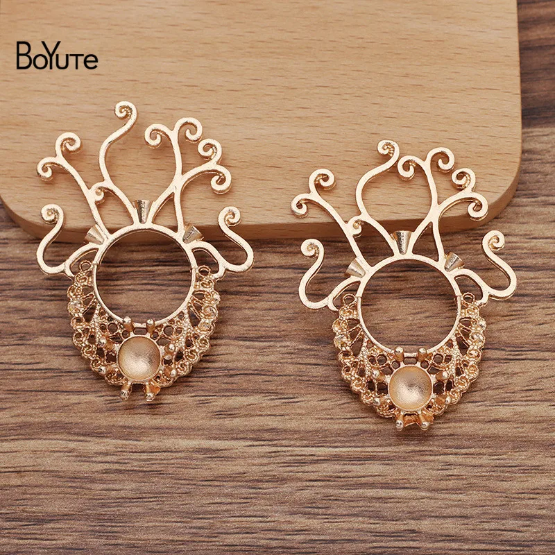 

BoYuTe (10 Pieces/Lot) 41*55MM Alloy Materials Factory Supply Vintage Style DIY Handmade Jewelry Accessories