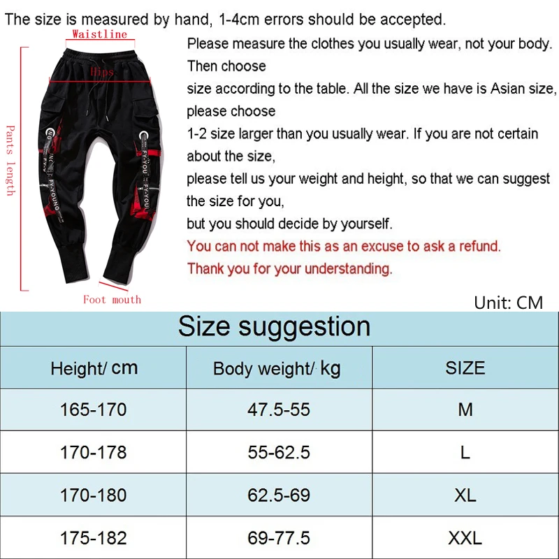 Джоггеры мужские в стиле хип хоп брюки султанки с карманами карго пэчворк