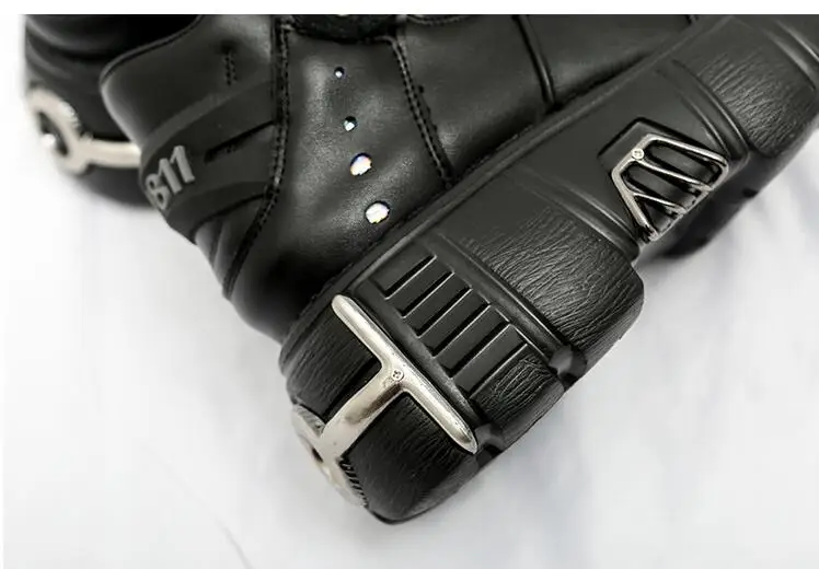 Женские кроссовки в стиле панк на платформе модная повседневная обувь рок