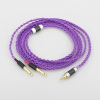 audiocrast hifi silver plated headphone upgrade cable for meze 99 classics focal elear t1p t5p t1 mdr z7 d600 d7100 headphones