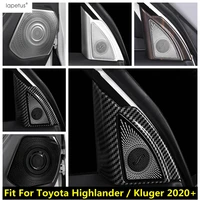 car side door speaker front triangle pillar a loudspeaker sound cover trim accessories for toyota highlander kluger 2020 2022