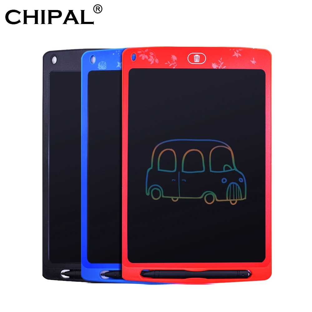 CHIPAL Портативный 10 ''цветной ЖК-планшет цифровой графический планшет для рисования доска электронный блокнот для рукописного ввода+ ручка для детей