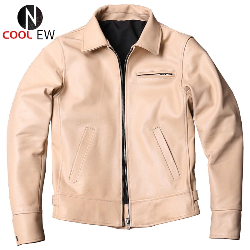 

2020 Fashion Cowhide Dress Suit Jacket and Coat For Man Automotive Mens Real Leather Jacket Spring Genuine Leather Overcoat A977