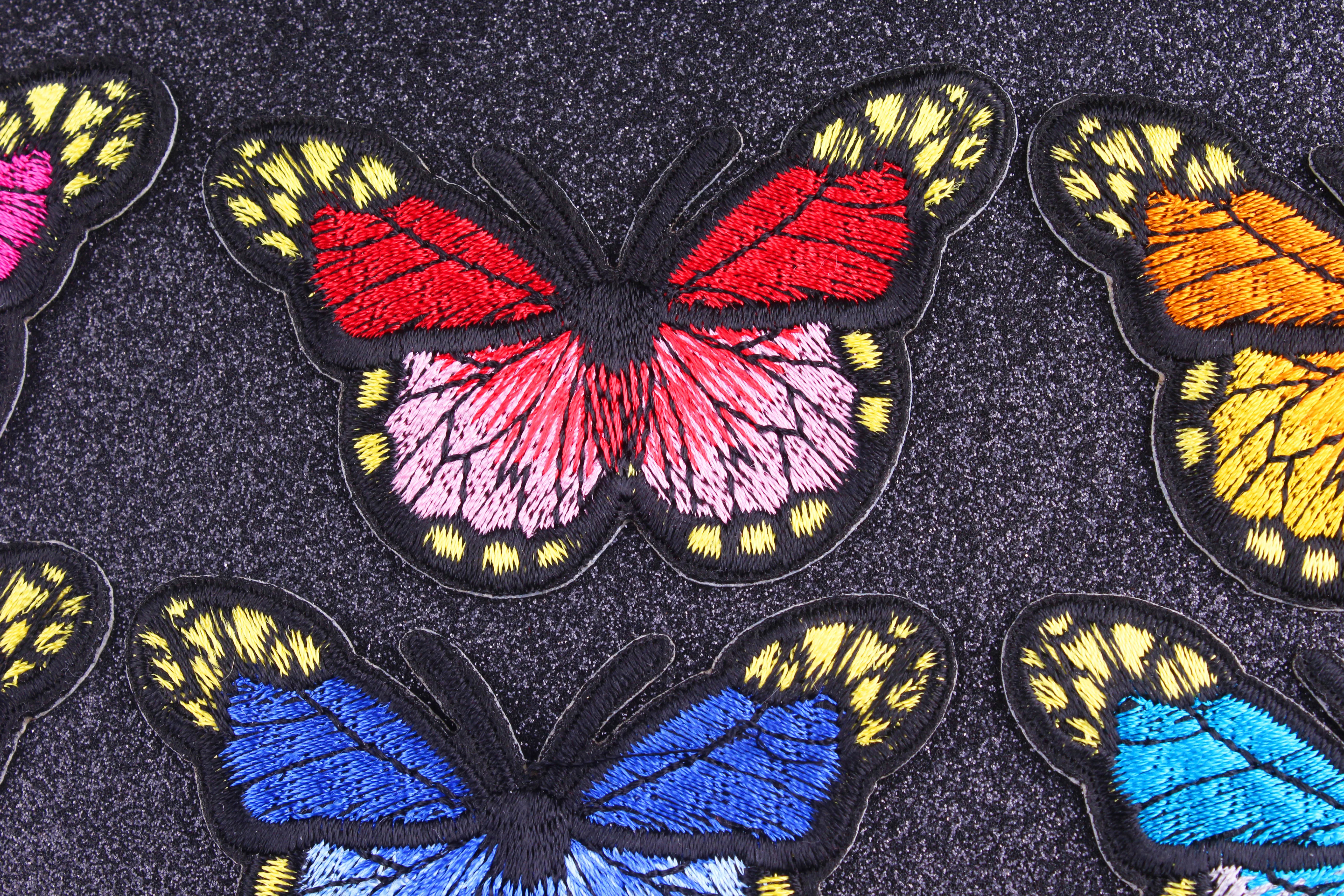 Нашивки с бабочками качественные художественные наклейки для девочек милые