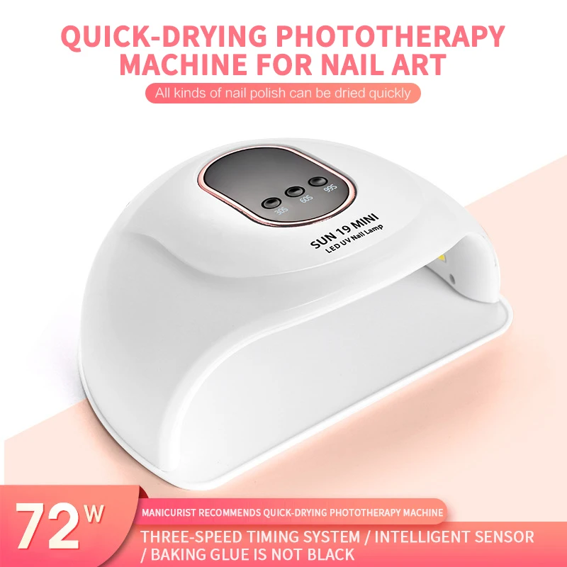 

Сушилка для ногтей маникюрная ультрафиолетосветодиодный лампа с автоматическим датчиком профессиональная лампа с ЖК-дисплеем для сушки н...