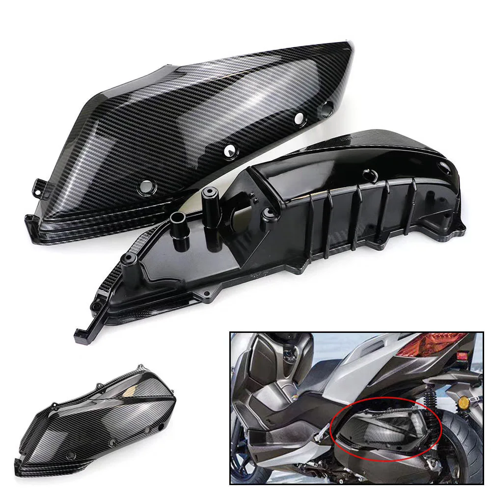 Мотоцикл воздушный фильтр Обложка для Yamaha X Max 250 300 400 2017 2020 углеродного волокна