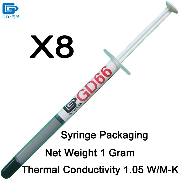 GD66-SY1 8 Pieces GD33 GD66 GD100 GD220 GD280 GD460 GD450 GD380 Термальность смазочная паста Компаунд силиконовый чистая Вес 1 г SY1 - Цвет лезвия: GD66-SY1 8 Pieces