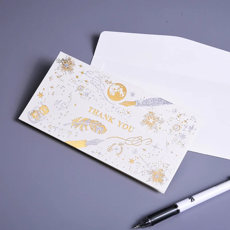 1 шт. новая бронзовая поздравительная открытка на день рождения с благословением