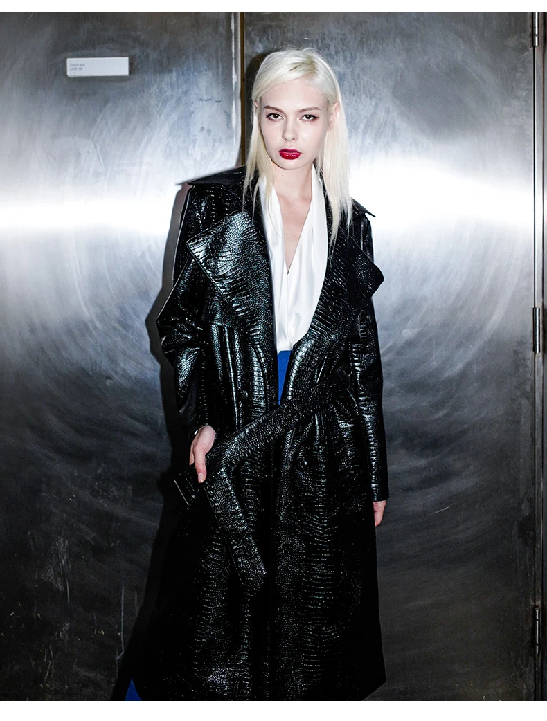 Новинка куртка из искусственной кожи ветровка женская зимняя с имитацией