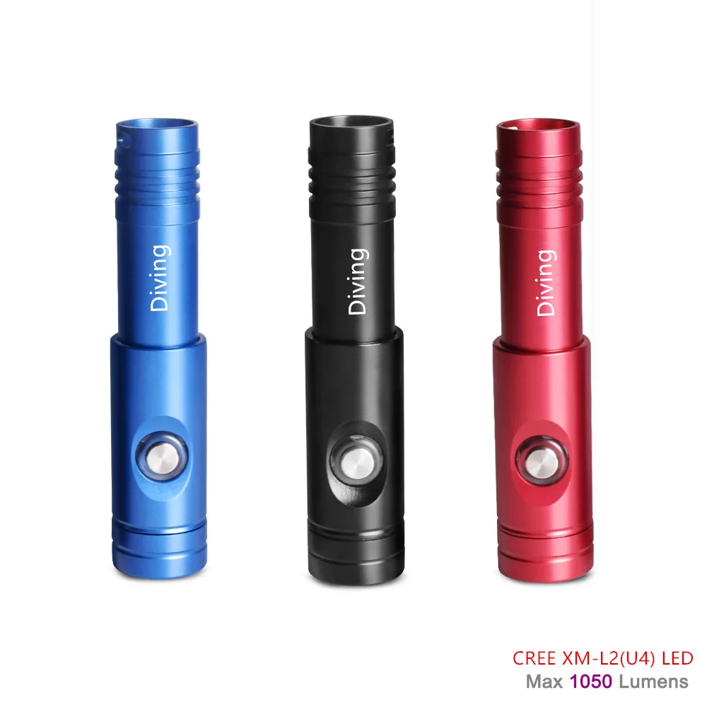 Водонепроницаемый мини светильник для дайвинга светодиодный фонарь погружения