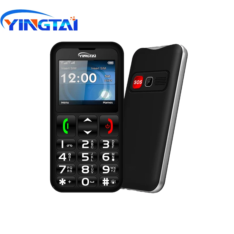 Сотовый телефон YINGTAI T11 для пожилых людей 2 дюйма FM фонарь диалексы скорости