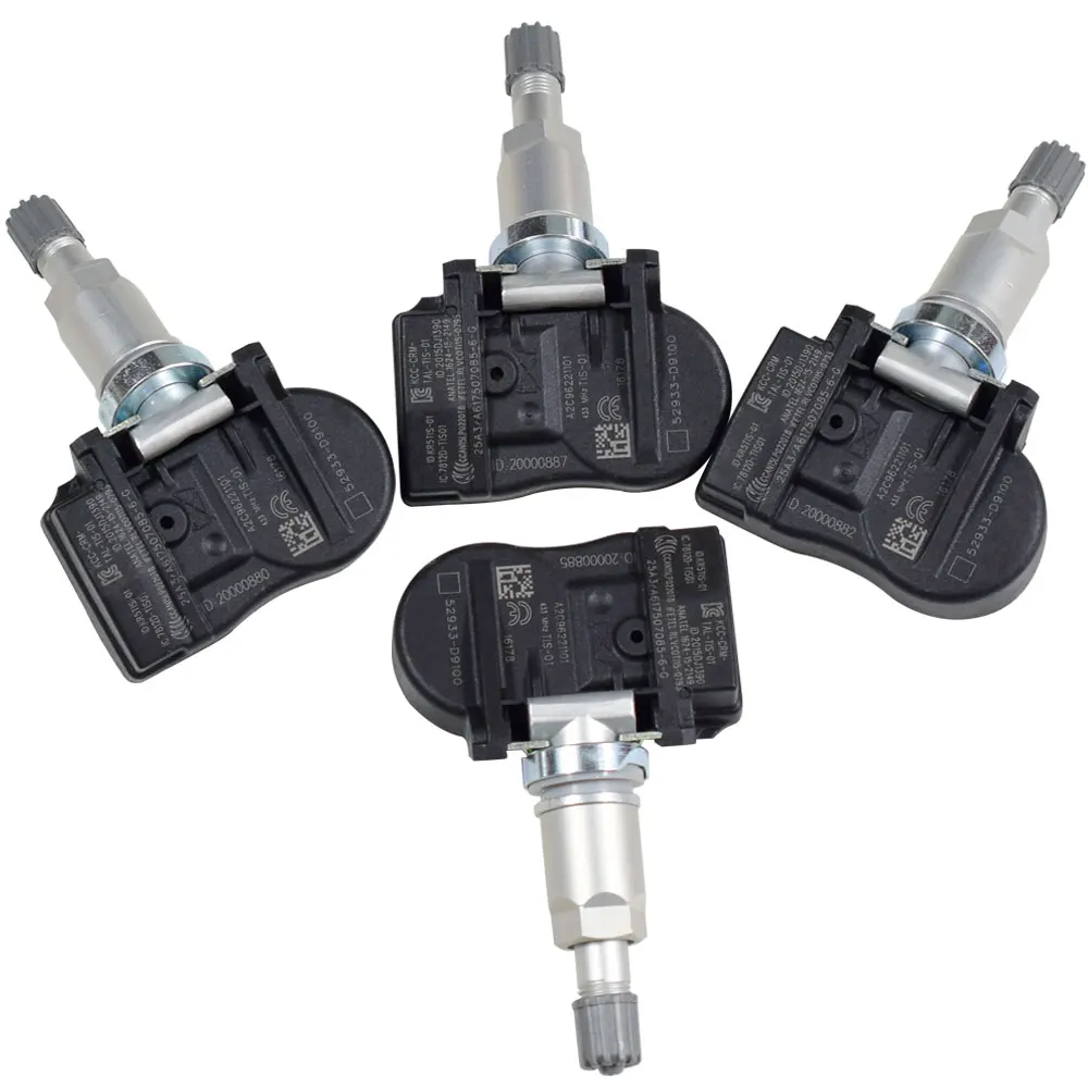 

4 шт., автомобильные датчики давления в шинах, 433 МГц, 52933-D9100 52933D9100