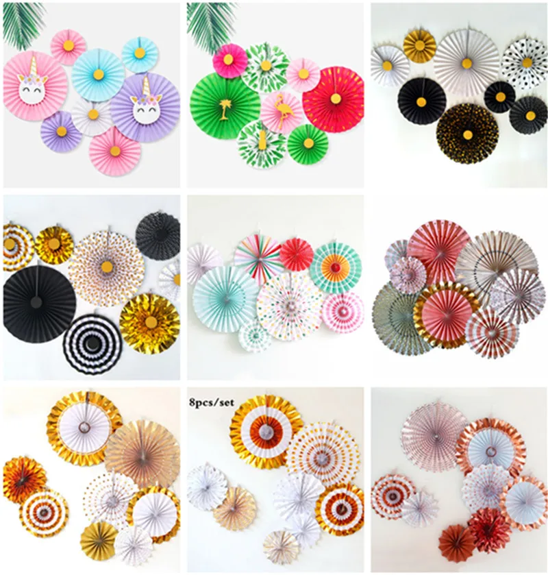 1 Набор (8 шт.) розовая черная фольга в стиле джунглей Золотая розетка из бумаги