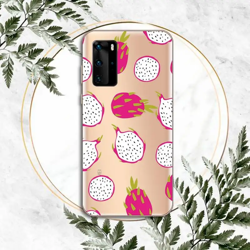 

Cartoon summer fruit fashion design Phone Case Transparent for Huawei P honor 8 10i 20 30 40 smart 2019
