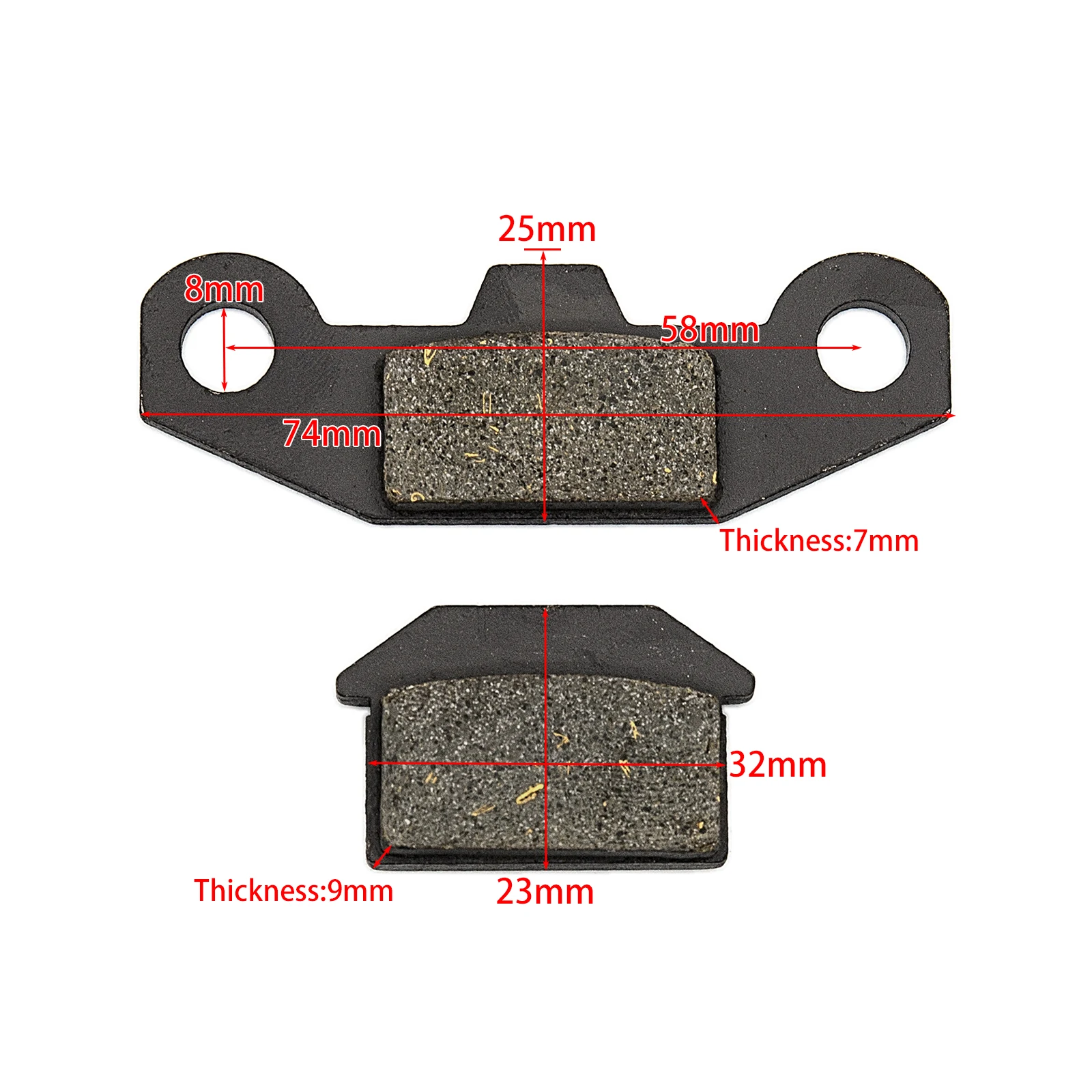 

For 50cc 70cc 110cc 125cc 140cc SDG SSR Coolster Pit Dirt Bike ATV Quad SSR Thumpstar Motorcycle Steel Disk Brake Pads