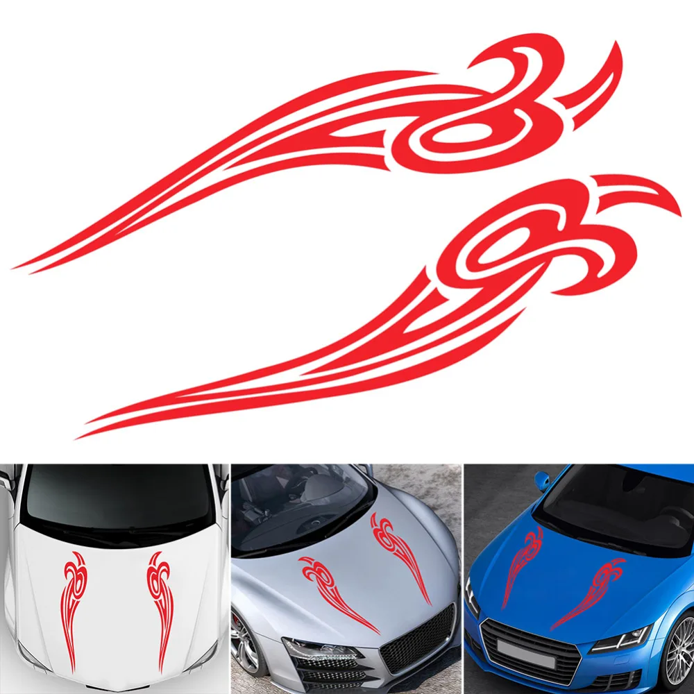 

Doordash Flame Grain Truck Cover Decal Stickers Decoration Car Vinyl Funny Hot-Rod Epicranium Car Accessories Stripe Decals