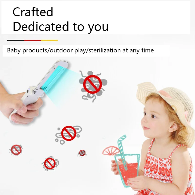 Портативная портативная УФ-стерилизационная лампа дезинфицирующее средство для