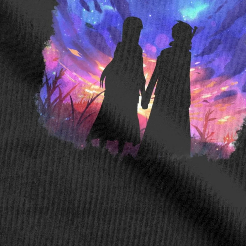 Мужские футболки SAO love разноцветные с коротким рукавом Asuna And Kirito хлопковые топы 4XL