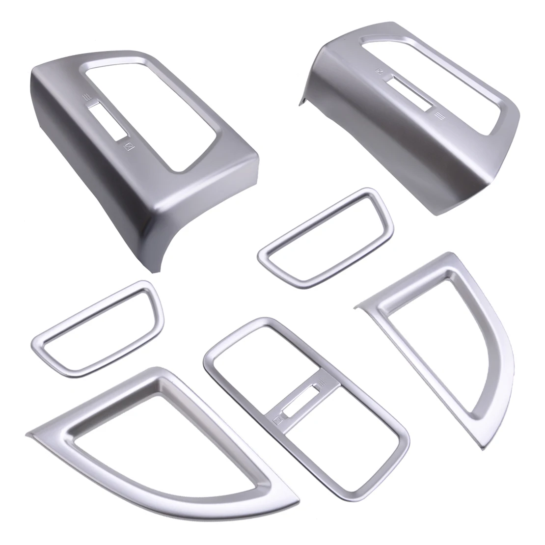 

7 шт. внутренняя матовая Серебряная Панель AC вентиляционное отверстие рамка украшение автомобиля ABS Подходит для Honda CRV CR-V 2012 2013 2014 2015 2016