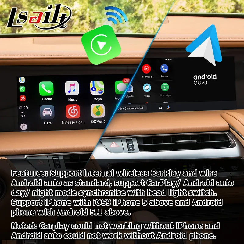 Интерфейс Android / Carplay для Lexus LC500 LC500h LC 2018-видеоинтерфейс с сенсорной панелью 10 25