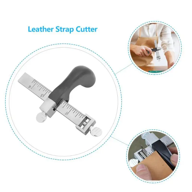 Adjustable Leather Tools Strap Cutter Leathercraft Strip Belt DIY Hand Cutting Knife Tool | Дом и сад