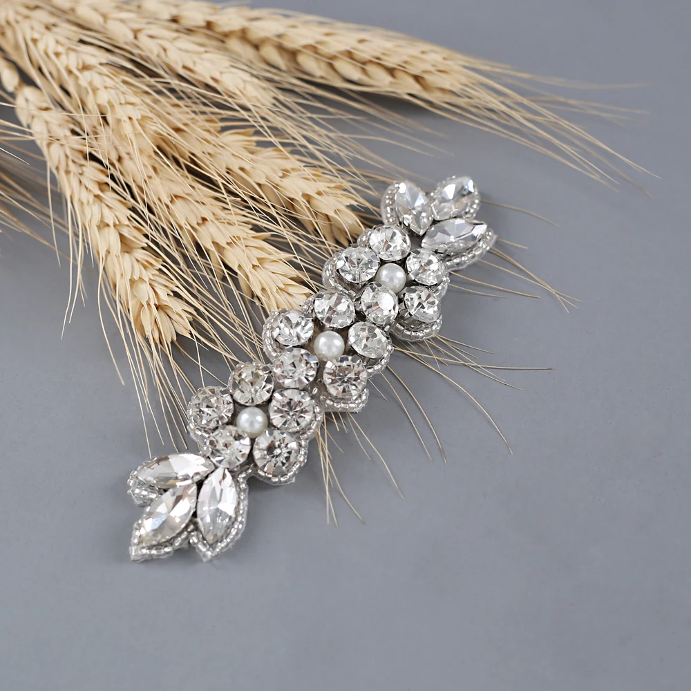 Женский Блестящий Пояс для подружки невесты TRiXY S330 серебряный пояс свадьбы