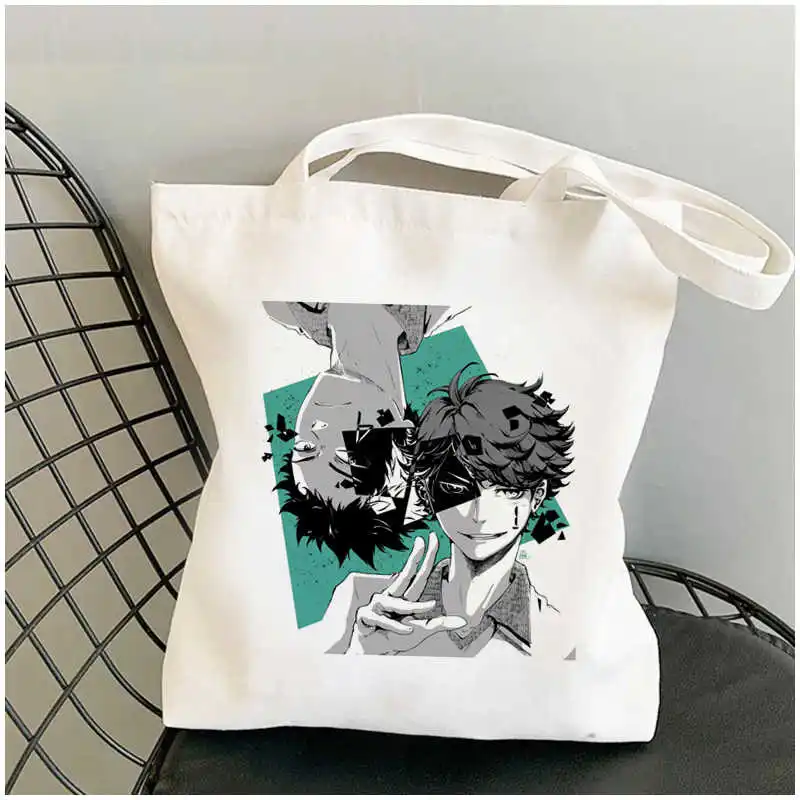 

Haikyuu shopping bag recycle bag grocery cotton shopper bolso canvas bag sac cabas cloth reusable ecobag sac toile