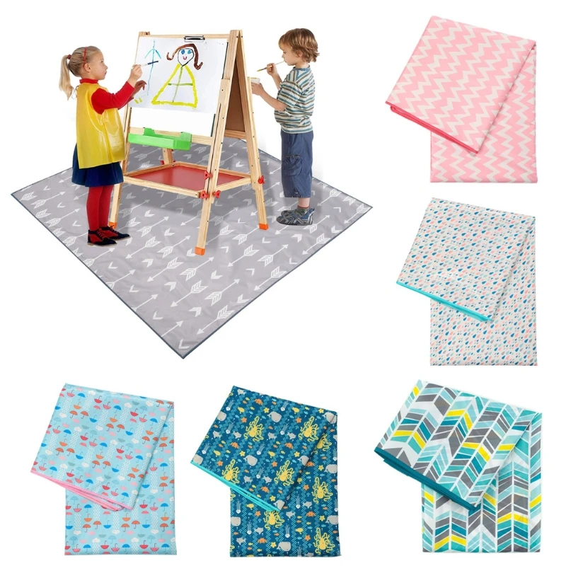 

Mat for High Chair/Arts/Crafts Washable Weaning Mat Waterproof Anti-Slip 24BE