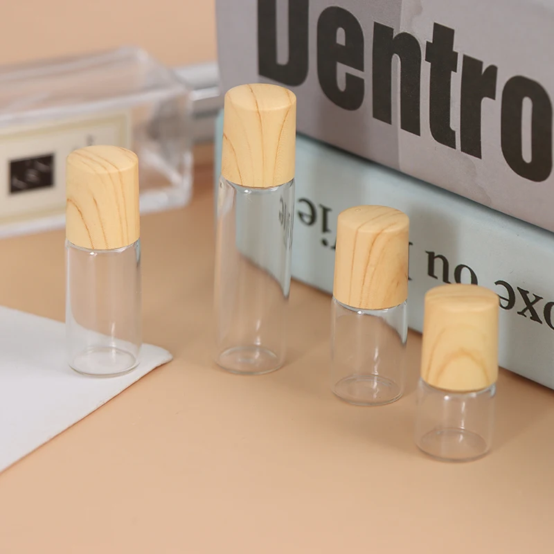 

1PC 1/2/3/5 ml Roll On Bottle Thick Frosted Glass Perfume Bottle Refillable Empty Roller Essential Oils Vials