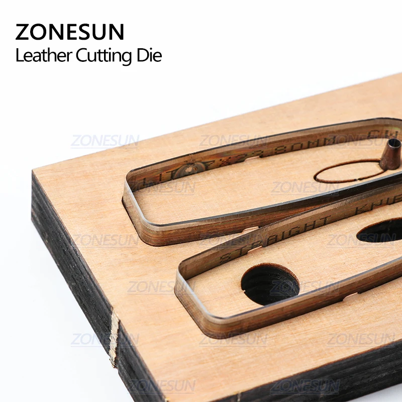 ZONESUN S001 изготовленный на заказ кожаный брелок для ключей высечки ручной работы