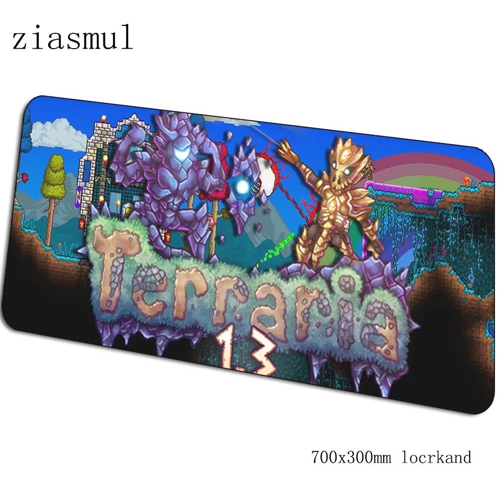 terraria mouse pad 70x30cm gaming mousepad Boy Gift office notbook desk mat cool Kawaii padmouse games pc gamer mats - Цвет: pattern 7