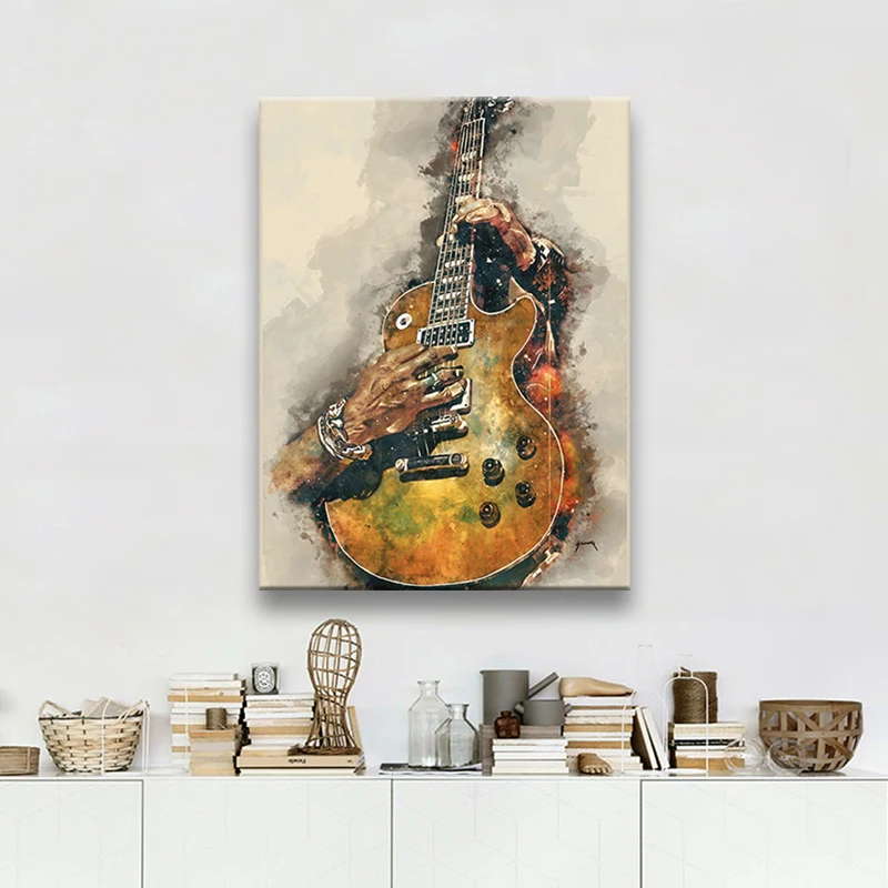 

Wall Art Posters Canvas Prints Rock Guitar Canvas Painting Tableau Mural Poster Decorative Nordic Style Canvas Art Tuinposter