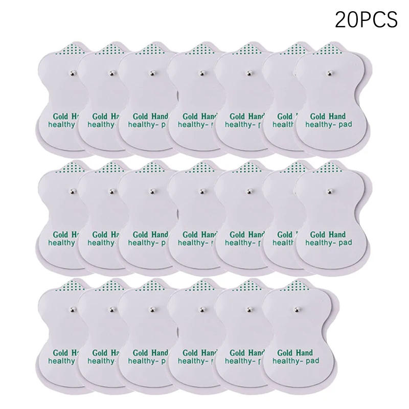 

Электродные накладки, 10 пар, десятки, Цифровой машина для терапии акупунктурой массажер мышц тела, стимулятор нерва, самоклеящийся пластырь