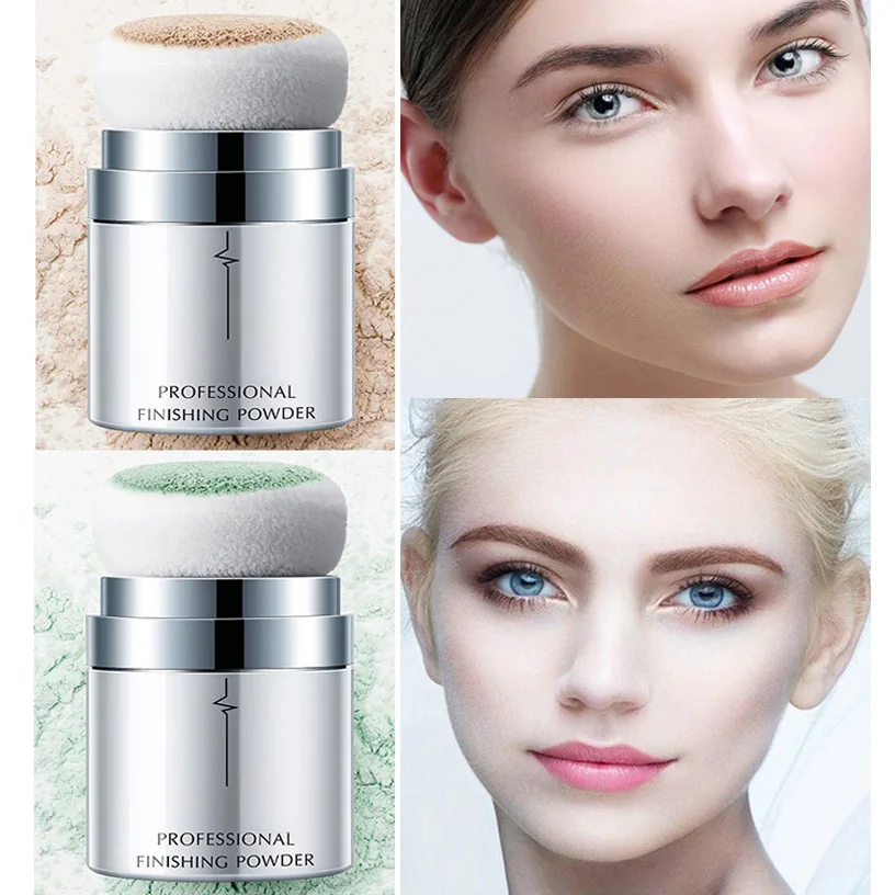 Рассыпчатая пудра с грибовидной головкой мягкая для макияжа осветляющая основа