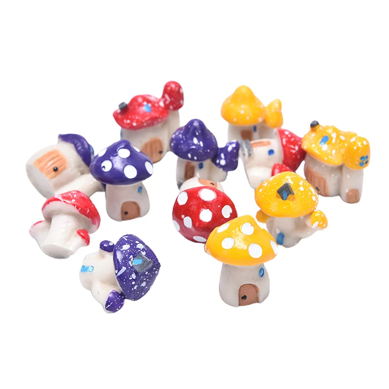 

Vintage Home Decor Artificial Micro Landscape Decoration Mushroom Miniature Fairy Garden Mini Craft Home Decoration Accessories