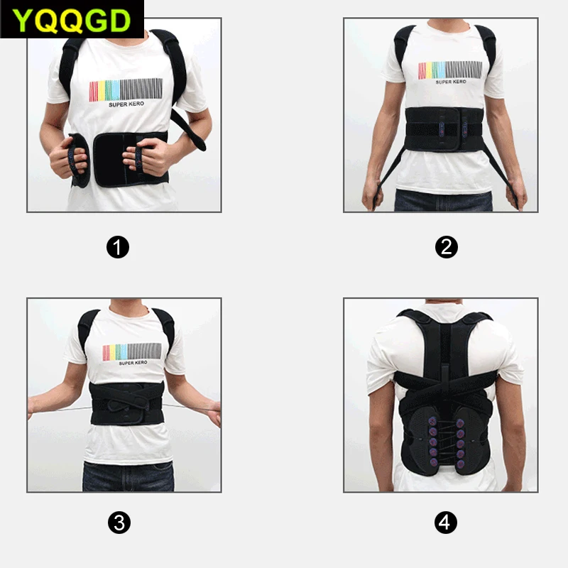 1 шт. корсет для спины Корректор осанки Полная поддержка ремни облегчения боли в